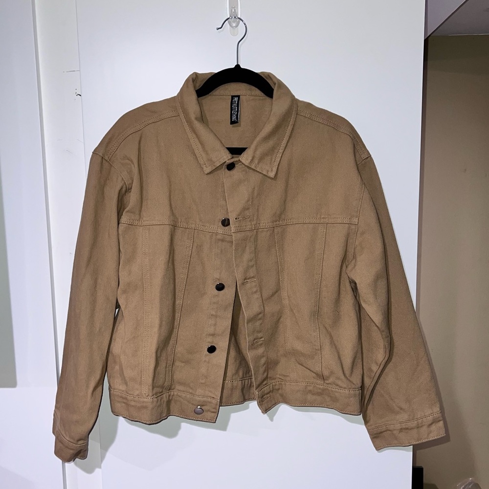 Tan Western Style Denim Jacket